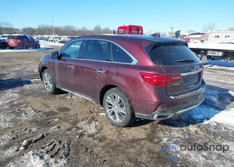 2017 Acura Mdx Technology Package из США, поврежденный, VIN 5FRYD4H53HB011665